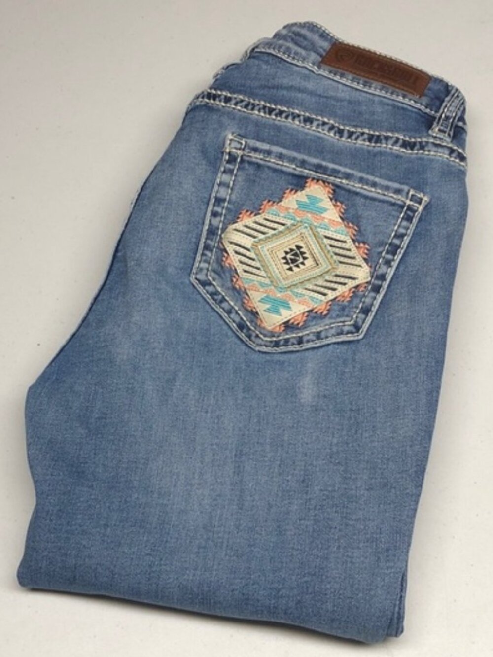 ROCK & ROLL COWGIRL MID-RISE BOOTCUT JEANS 27x36 ⭐️